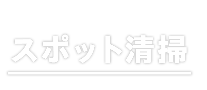 スポット清掃